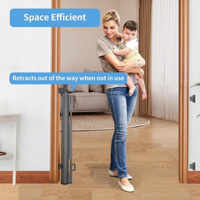 Thumbnail 4 de Retractable Mesh Safety Gate 86cm