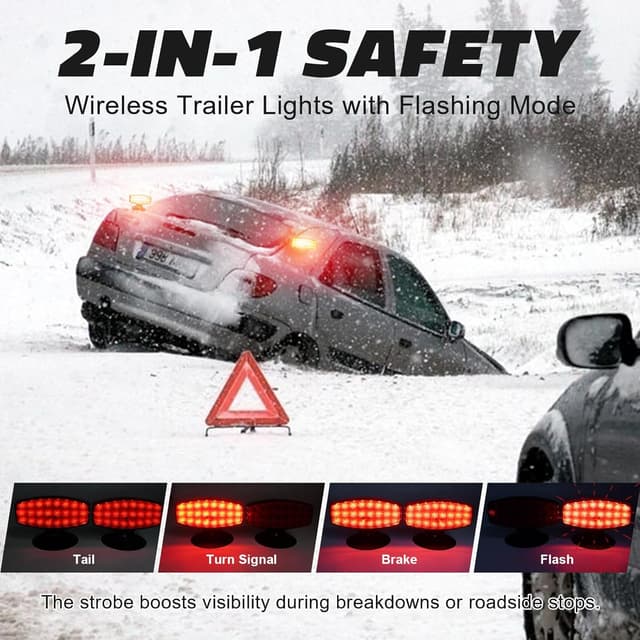 Thumbnail 2 de Agrieyes Wireless Trailer Lights with Magnetic Mount 🚚