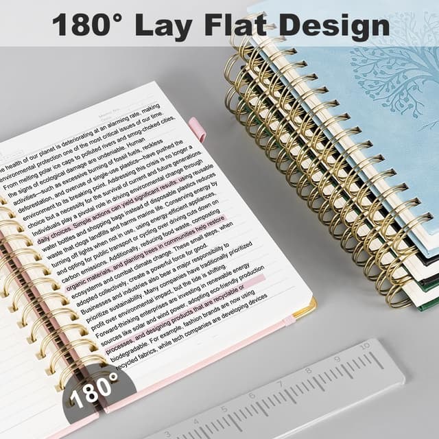 Thumbnail 3 de AOOSU Spiral Notebook A5 Quaderno Spiralato