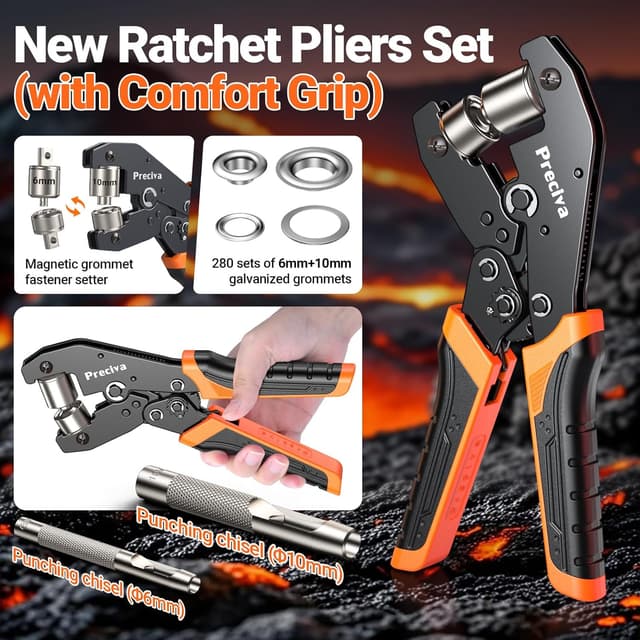 Detalle 2 de Preciva 6+10mm Oeillets Kit