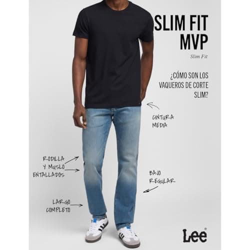 Thumbnail 3 de Lee Slim Fit Mvp Jeans 33W/30L azul para hombre