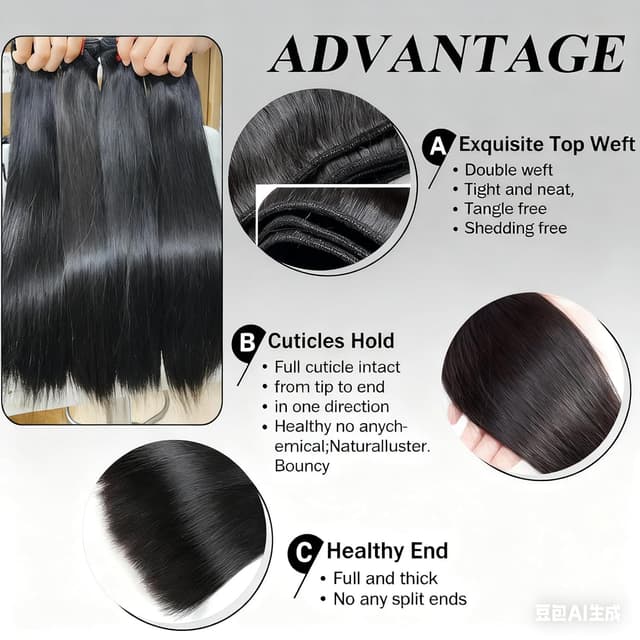 Thumbnail 2 de Human Hair Bundles 16-20 Inch 💇♀