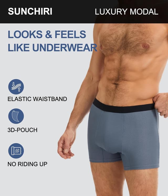 Detalle 1 de Men’s incontinence boxer briefs, 3 pack