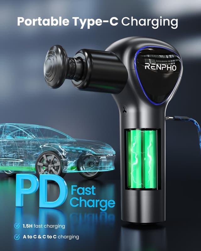 Thumbnail 6 de Renpho Reach Pistola de Masaje Profesional con LED 💆