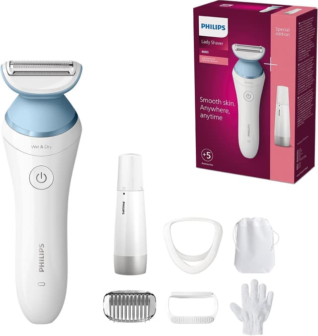 Detalle de Philips Afeitadora Mujer Serie 8000 5 accesorios