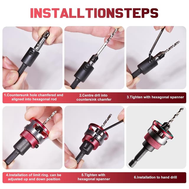 Thumbnail 2 de Punte trapano a svasatura set legno 5