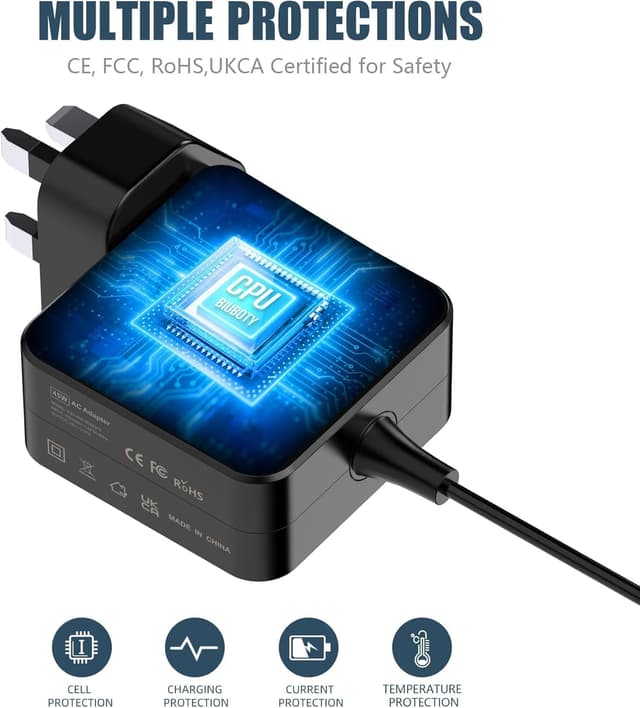 Detalle de BIUBOTY 45W 19V DC laptop charger (compatible with selected ASUS VivoBook & ZenBook models)