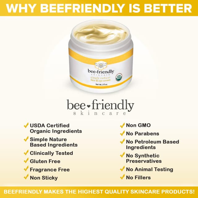 Detalle 2 de BeeFriendly Organic Face and Eye Cream 2 oz