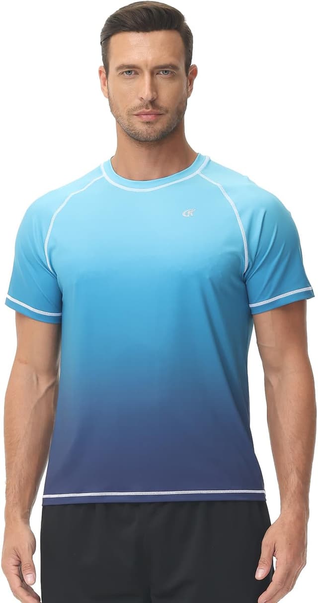 Detalle de Men’s UPF 50+ rash guard swim top