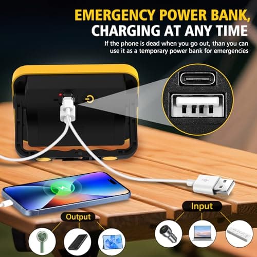 Detalle 2 de NATPOW Foco LED Recargable 5 Modos 🔦