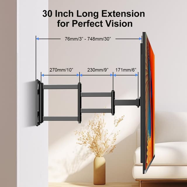 Detalle 2 de Suptek Corner TV Mount 748mm full motion