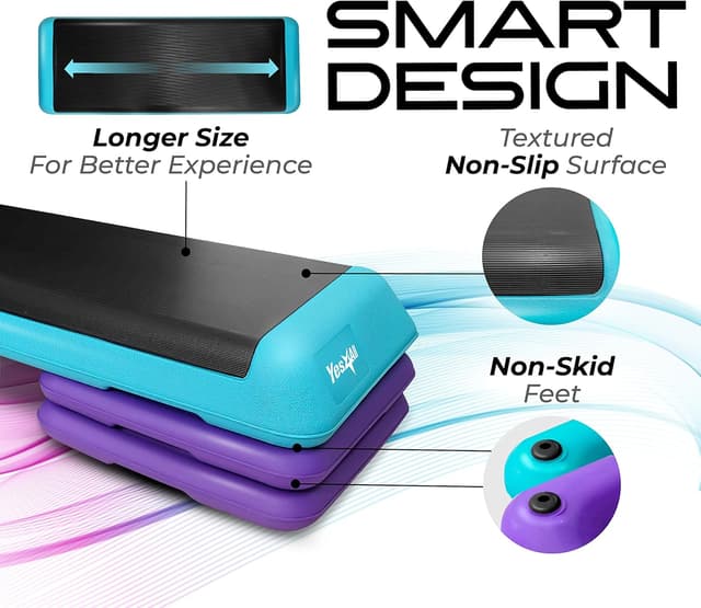 Thumbnail 2 de Yes4All Aerobic Stepper 3 hauteurs 20 cm 🏋