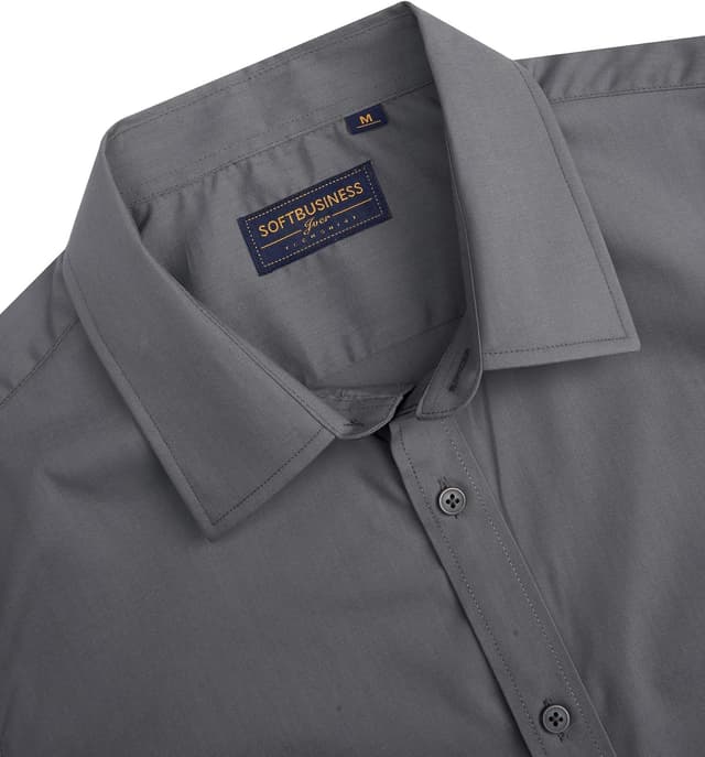 Detalle 2 de J.VER Herren Kurzarm-Hemd mit Fleckenschutz, Regular Fit, Sommer-Stretch (Baumwolle/Elasthan)