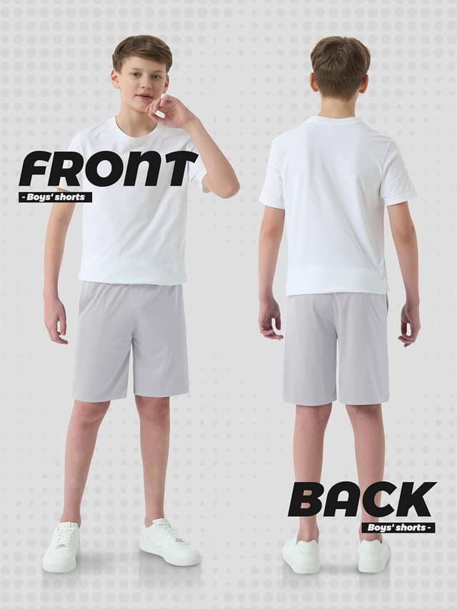 Detalle de Boys athletic shorts 5-pack quick dry