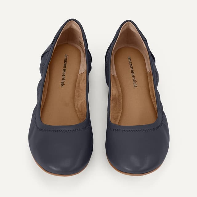 Detalle 2 de Ballerines Amazon Essentials Femme Belice à enfiler : confort mousse à mémoire de forme et talon assoupli