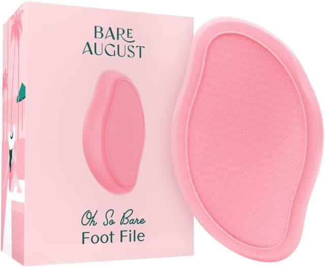 Detalle de Bare August Glass Foot File Callus Remover & Heel Scraper Pedicure Foot Scrubber