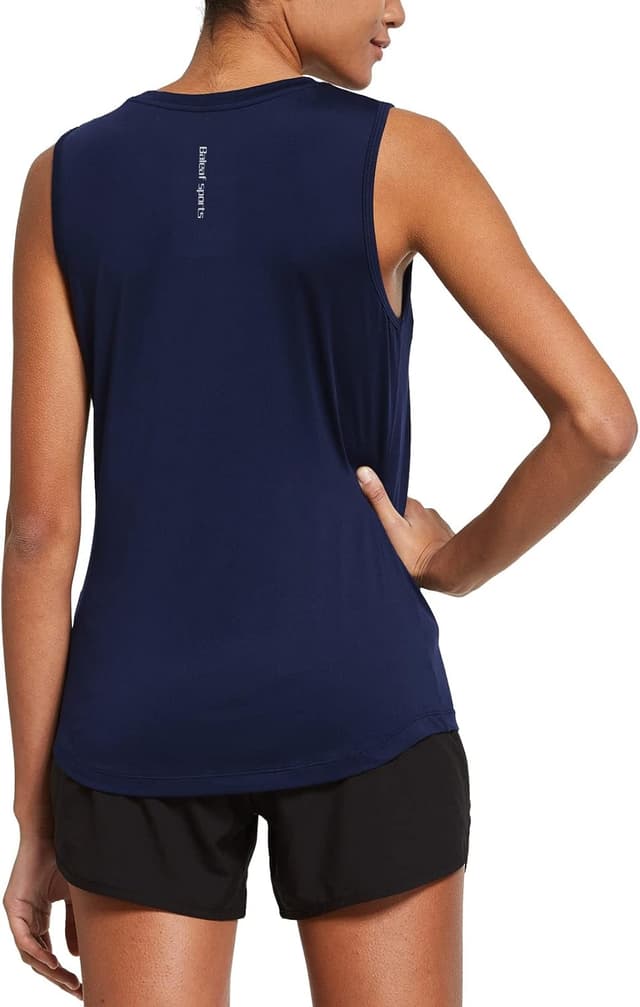 Detalle de baleaf Women’s Workout Tank Tops (Sleeveless, Cool-Dry, Reflective)