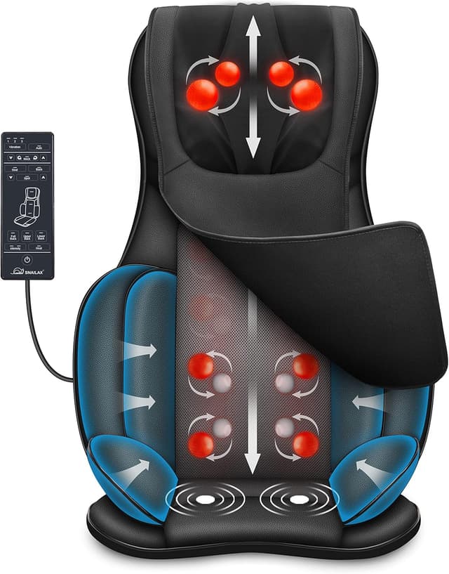 Detalle de Snailax Asiento de Masaje Shiatsu con Calor 4D