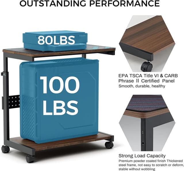 Detalle de EUREKA ERGONOMIC PC stand 57 to 73cm