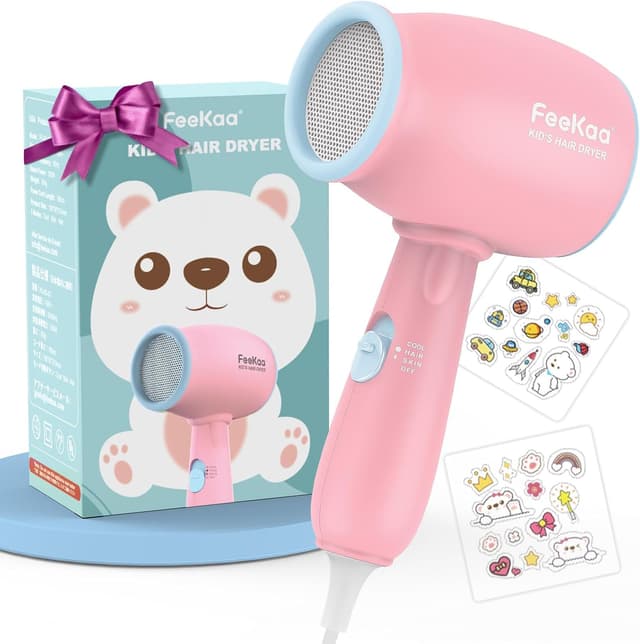 Detalle de feekaa Kinderfön 550W MiniFöhn Rosa