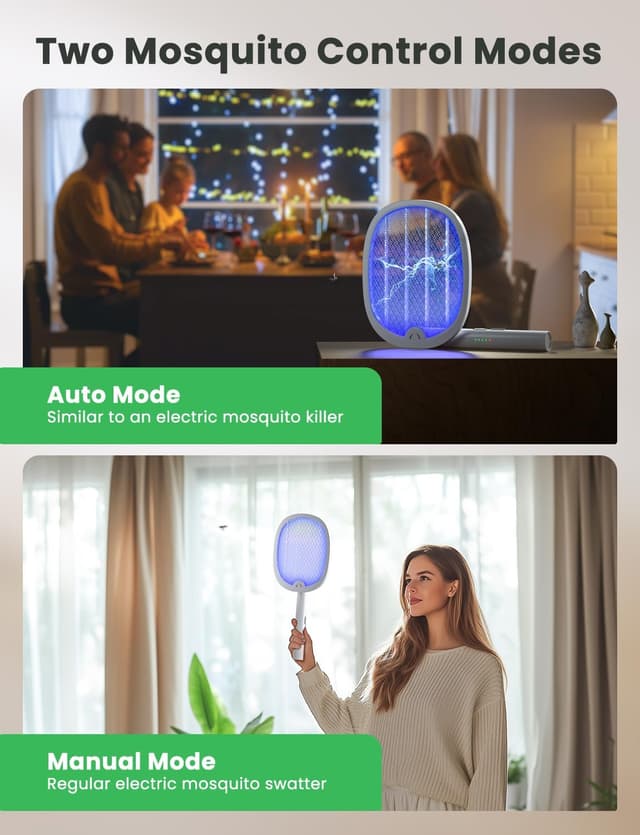 Detalle de YISSVIC mosquito zapper racket 4000V