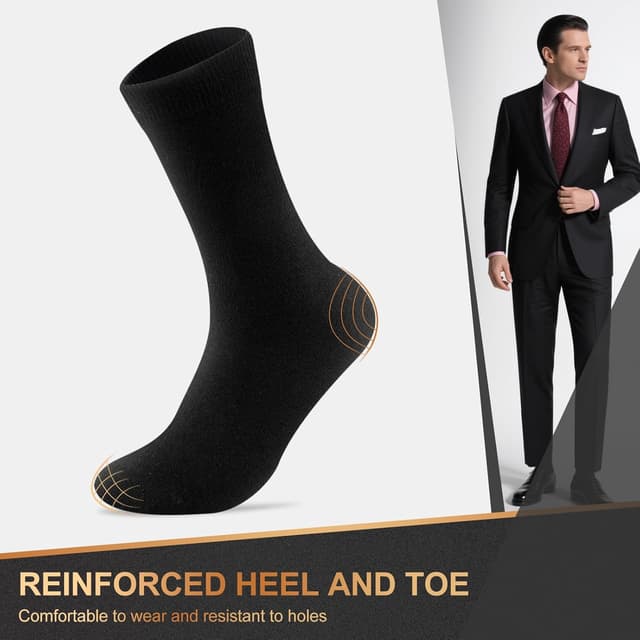 Detalle de Cirorld chaussettes homme en coton (lot de 6/10 paires) avec coffret cadeau