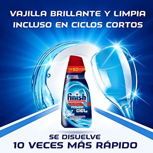Detalle 2 de Finish All in 1 Max Power Gel Brillo&Protección para lavavajillas (2 unidades, 70 lavados)