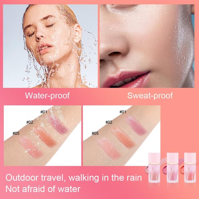 Thumbnail 6 de LOPHE Blush Stick (3er-Set) flüssiges, mattes & wasserfestes Rouge Beauty Wand – für ein natürliches, langanhaltendes Finish (01+02+03)