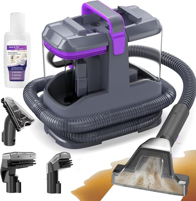 Detalle de X-cotec Lavatappeti 450W 13kPa con doppio serbatoio autopulente e 3 spazzole