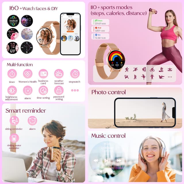 Thumbnail 5 de Smartwatch Reloj Inteligente Mujer 1.27" TFT