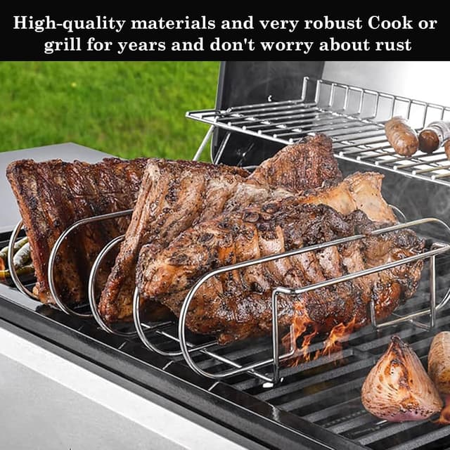 Thumbnail 5 de Spareribs Halter Grill Edelstahl 31,5x26,7 cm