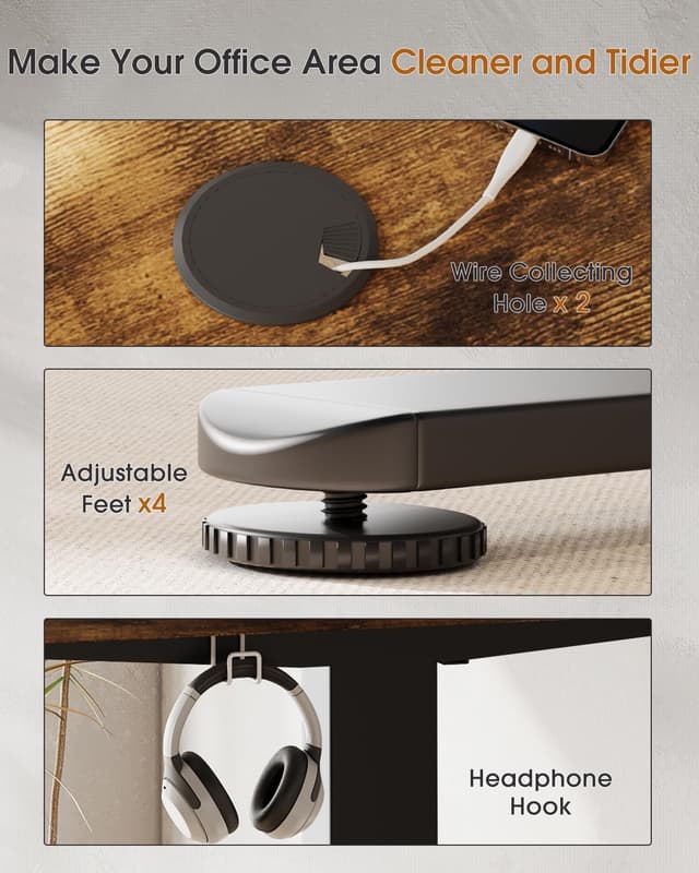 Thumbnail 5 de TRIUMPHKEY Scrivania Regolabile 120x60 cm 🖥