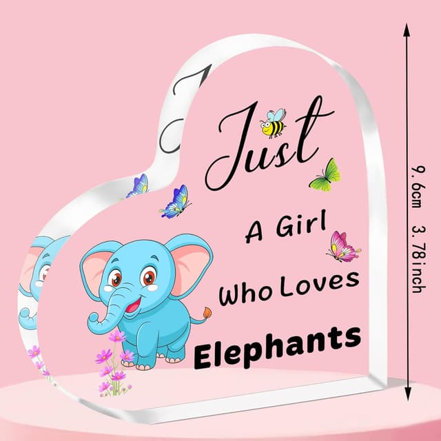 Detalle 2 de Elephant acrylic plaque for animal lovers