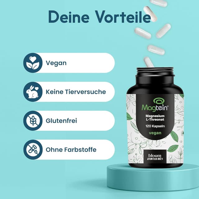 Detalle 2 de Magtein Magnesium L-Threonate 120 Kapseln