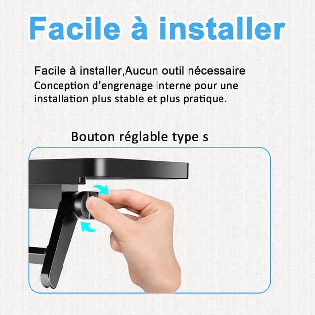 Detalle de JXMTSPW : étagère supérieure pour TV et écrans (2 pièces) en ABS