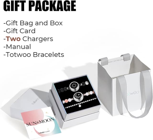Thumbnail 5 de TOTWOO Long Distance Touch Bracelets 1 App Pairing
