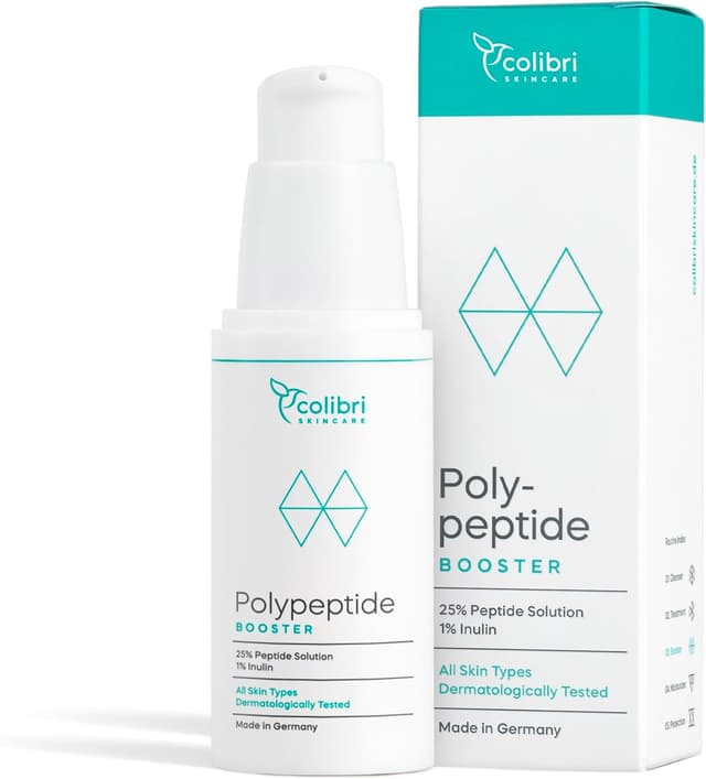 Detalle de colibri skincare POLYPEPTIDE BOOSTER siero peptidico 30 ml per fronte e zona glabellare