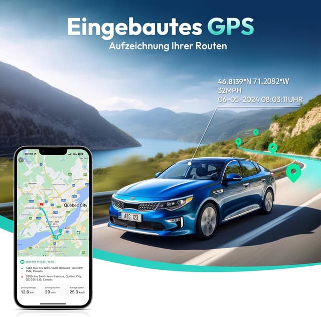 Thumbnail 6 de BOTSLAB Dashcam 4K mit 64 GB