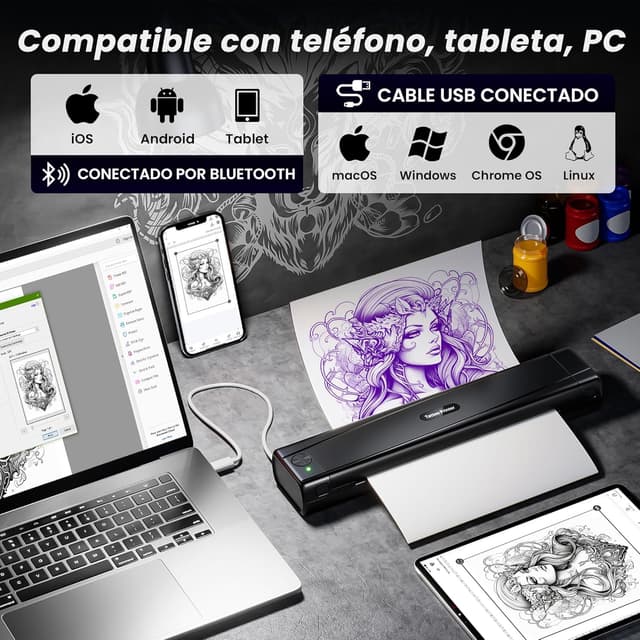 Thumbnail 2 de TATTMUSE Termocopiadora Tattoo impresora de tatuaje