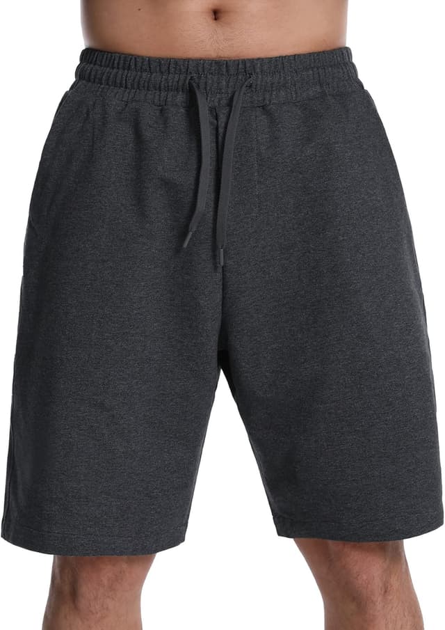 Detalle de Short de détente homme avec poches profondes en jersey (coton/polyester/élasthanne) — idéal course et entraînement