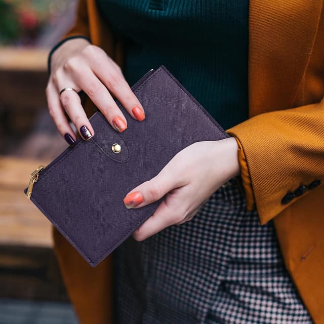 Thumbnail 2 de Travelambo RFID Wallet for Women (Large Bifold) with Zipper Pockets and Multi-Card Slots