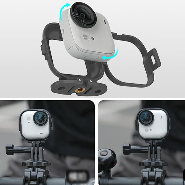 Detalle 2 de Honbobo Frame Cage Plastic Expansion Adapter for Insta360 GO Ultra (horizontal/vertical mount)