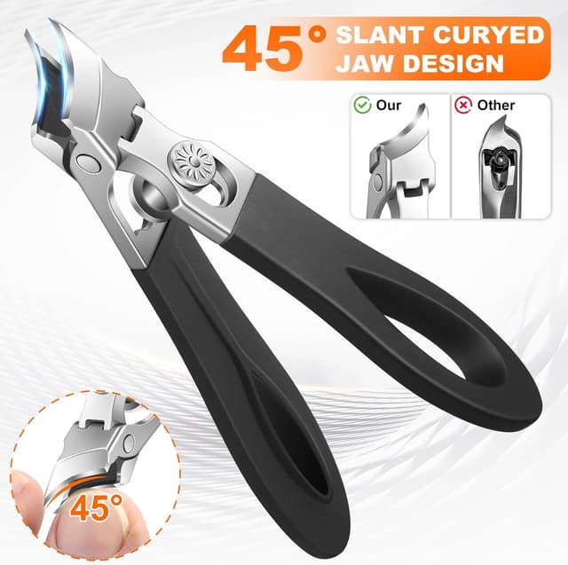 Detalle de 5-teiliges Nagelknipser-Set für dicke Zehennägel – Ultra Wide Jaw & lange Grifföffnung