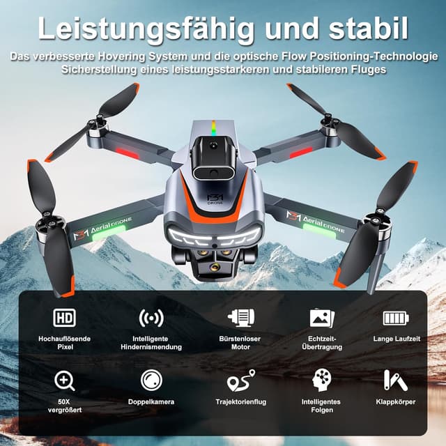 Detalle 2 de Drohne mit Kamera 4K 2 Akkus