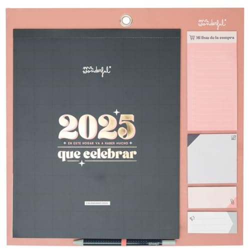 Detalle de Mr. Wonderful Calendario de Pared Magnético 2025 📅