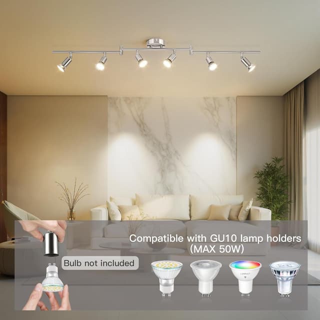 Thumbnail 2 de Ketom Deckenstrahler LED 6 Flammig Silber