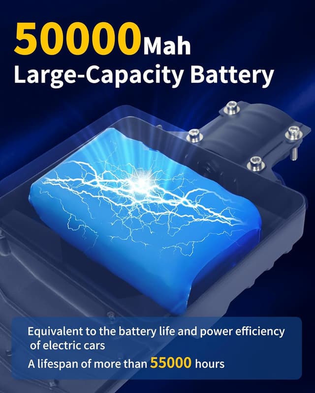 Detalle de Gefolly SL-10000 Farolas solares exteriores 6500K