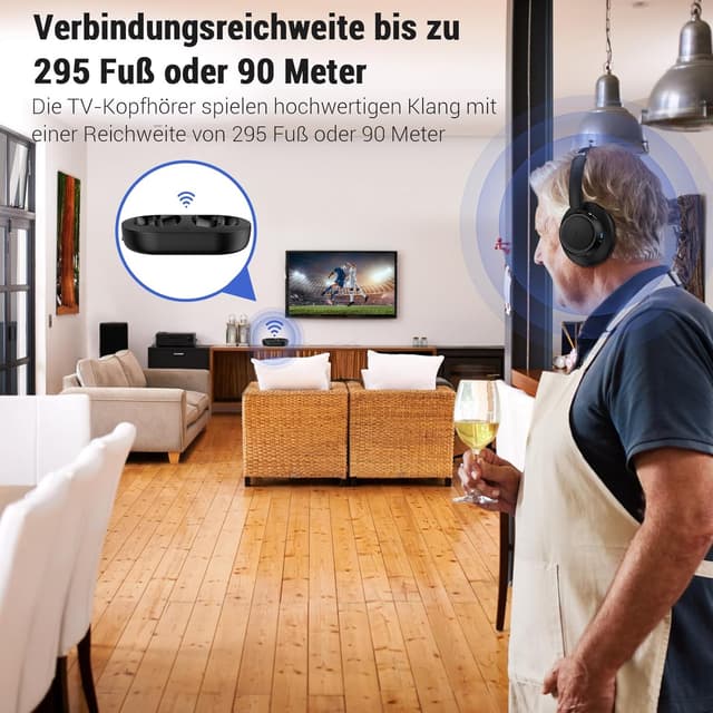 Detalle 2 de LETSACTIV Funkkopfhörer für Fernseher