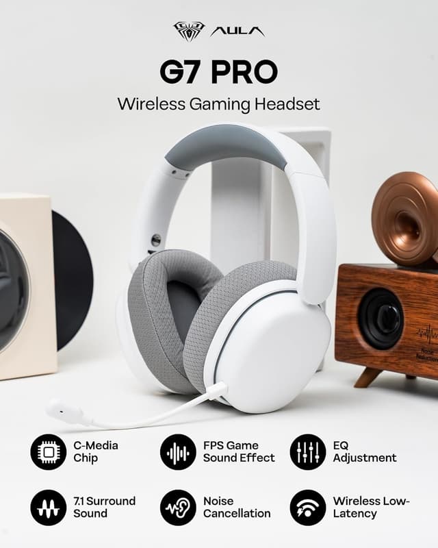 Detalle 2 de EPOMAKER X Aula G7 Pro Wireless Headset