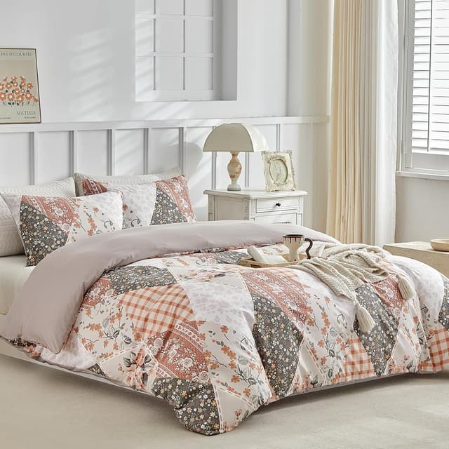 Detalle 2 de Tokokimo Funda Nórdica 220x240 3P Beige Patchwork